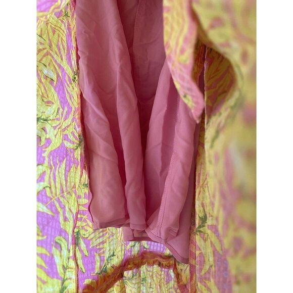 Scoop Off The Shoulder Maxi Dresses Multicolor Medium  8-10 Vacation Floral - Picture 6 of 9